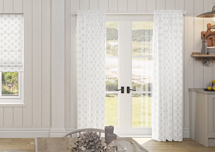Huaraz Velvet, Light Grey - Made to Measure Curtains - Image 3